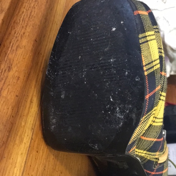 Plaid platform chunky heel booties - Picture 4 of 5